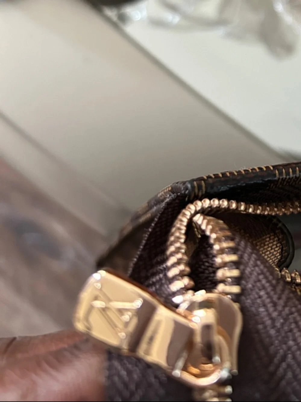 Inspired Damier Ebene Checkered Document Folio - Brown/Chocolate NWOT